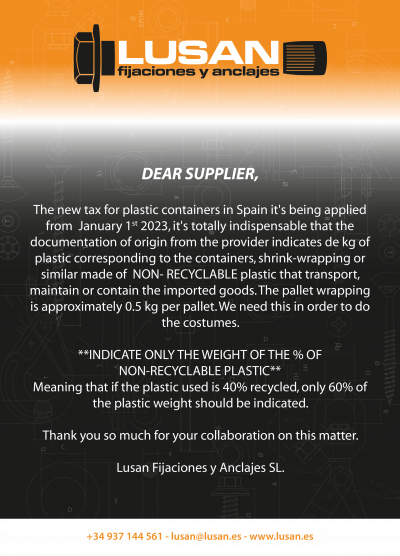 TAX FOR PLASTIC