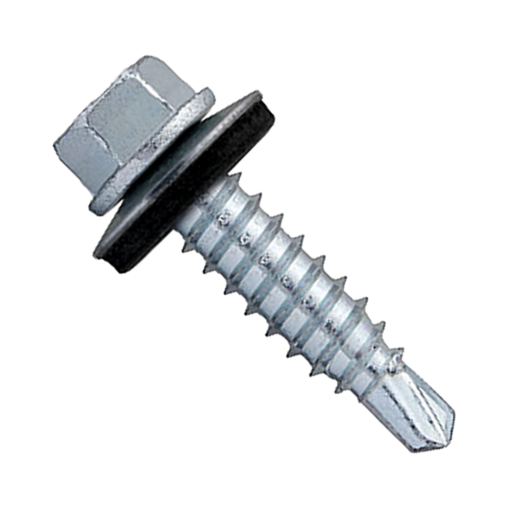 vis pointe rèduite DIN 7504-K acier zingué + epdm ø16