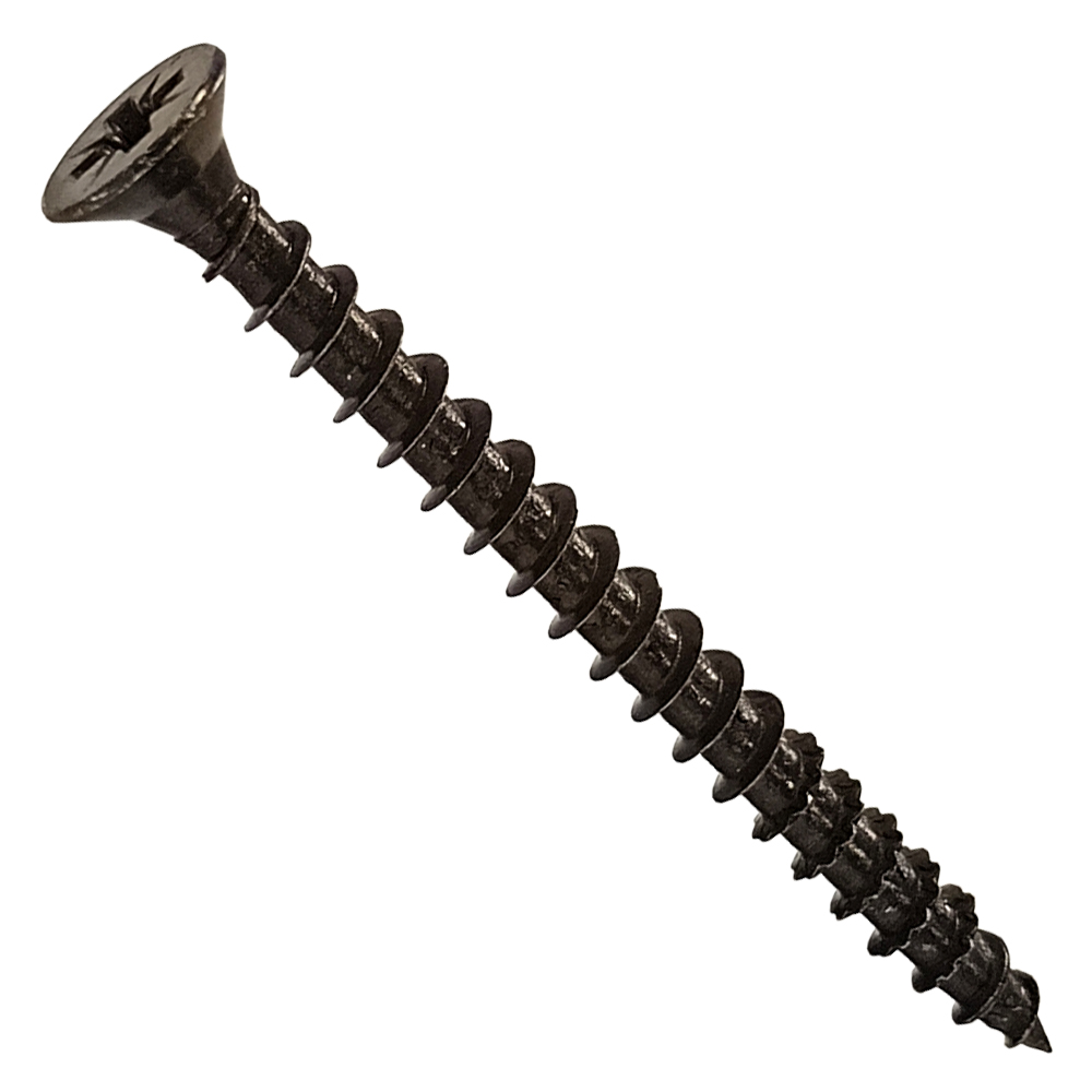 vis à bois PZ en acier zingué noir