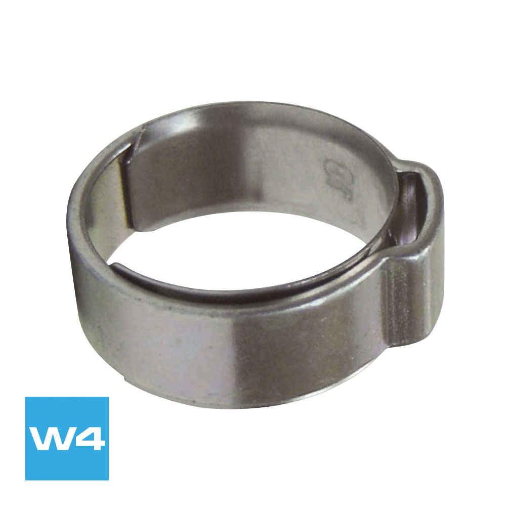 collier 1 oreille et rondelle / W4 inox. A2