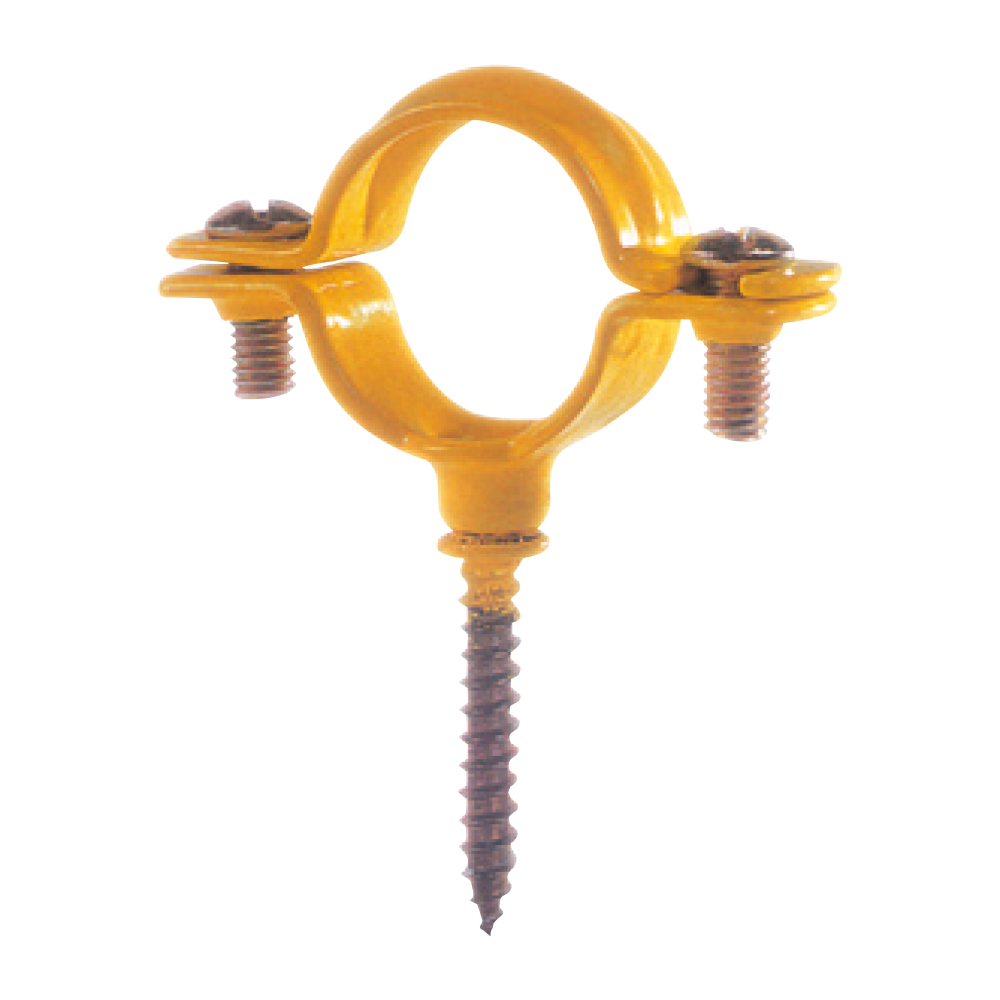 abrazadera plastificada gas con tornillo