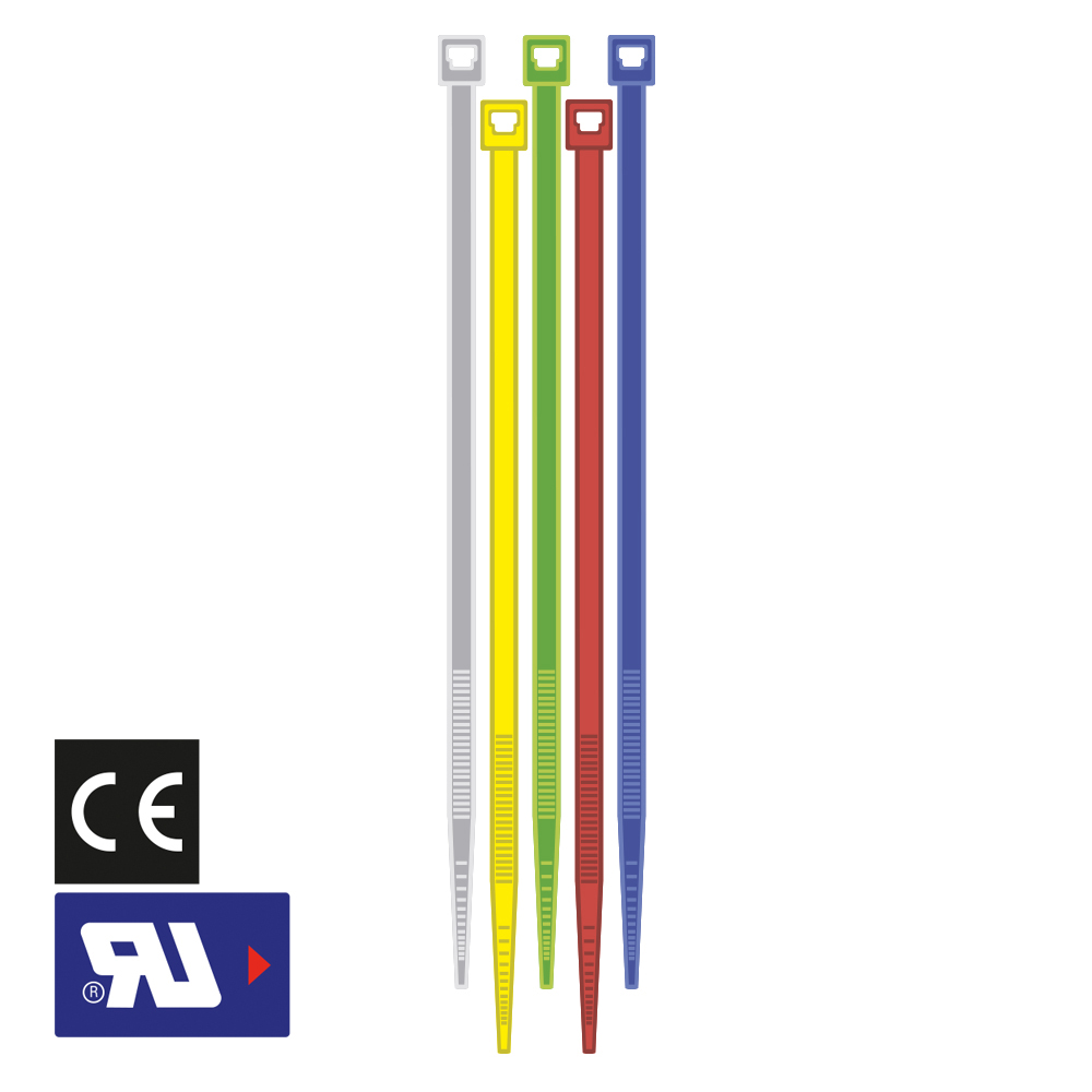 brida de nylon polyamida 6.6 en color