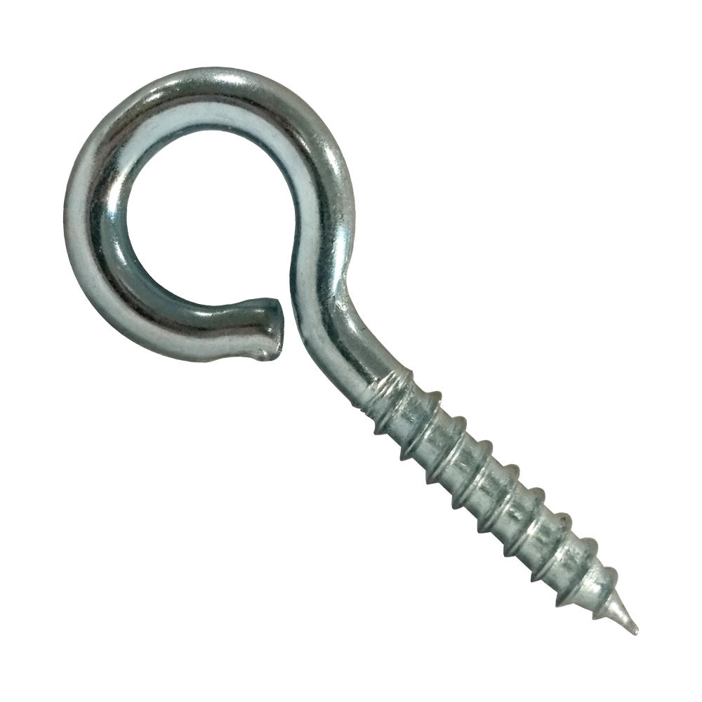 zinc plated eye wood screw