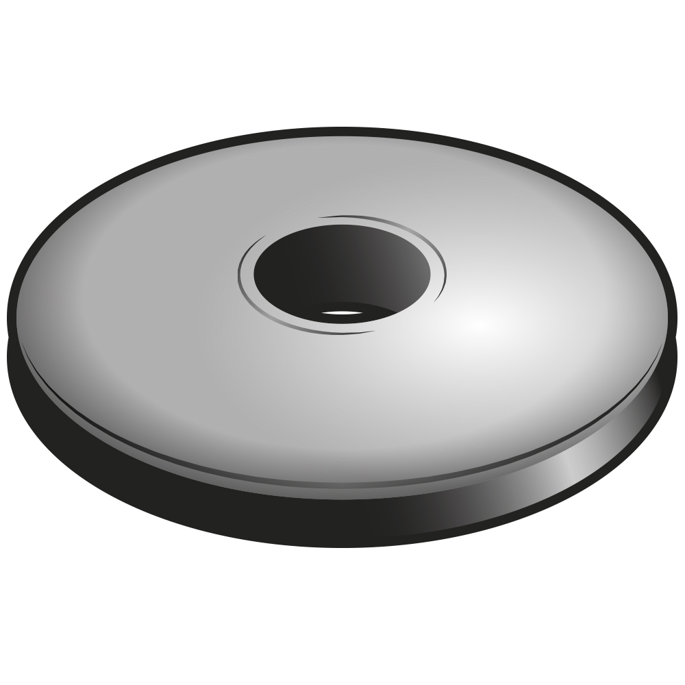 rondelle epdm Aluminium blanc