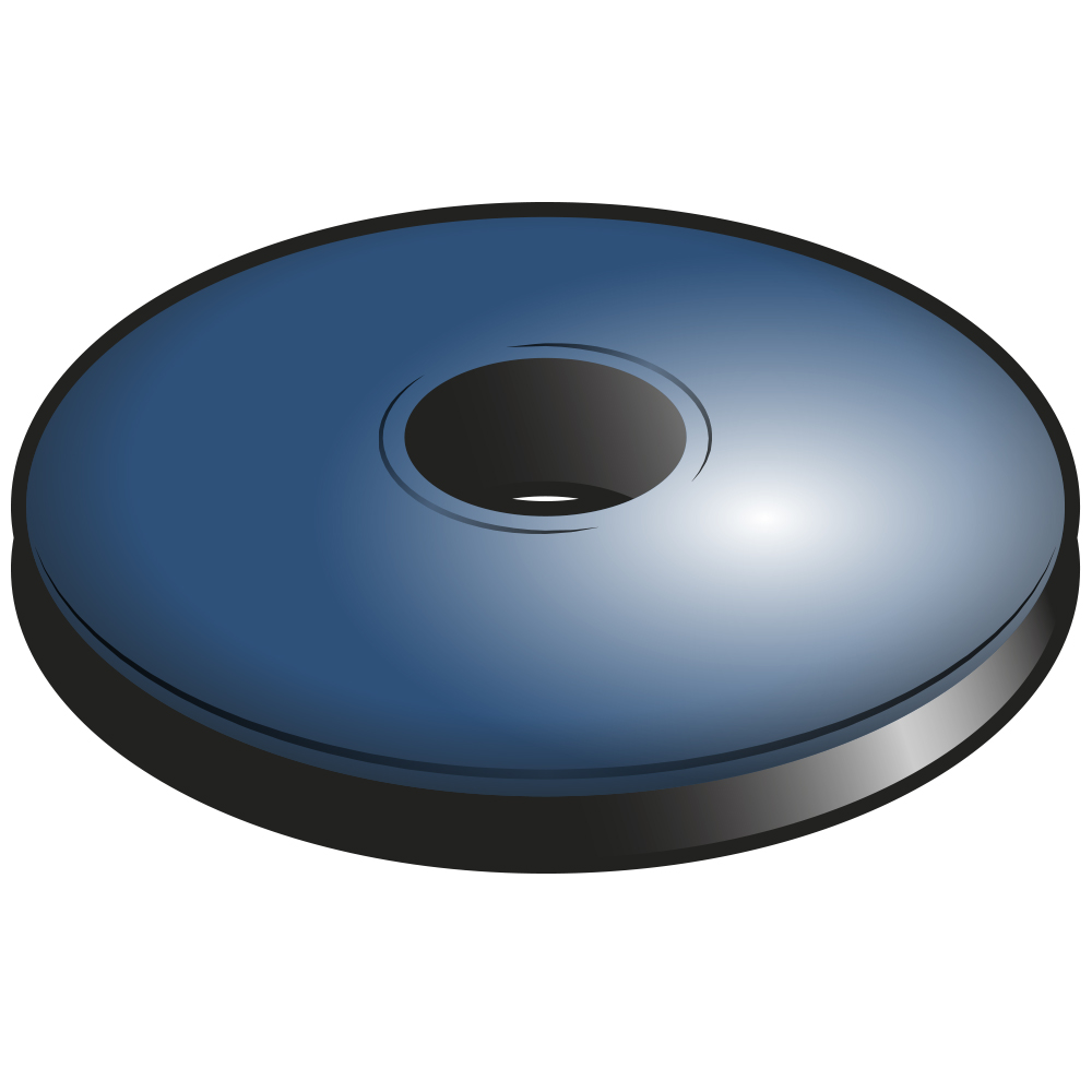 rondelle epdm Bleu gentiane