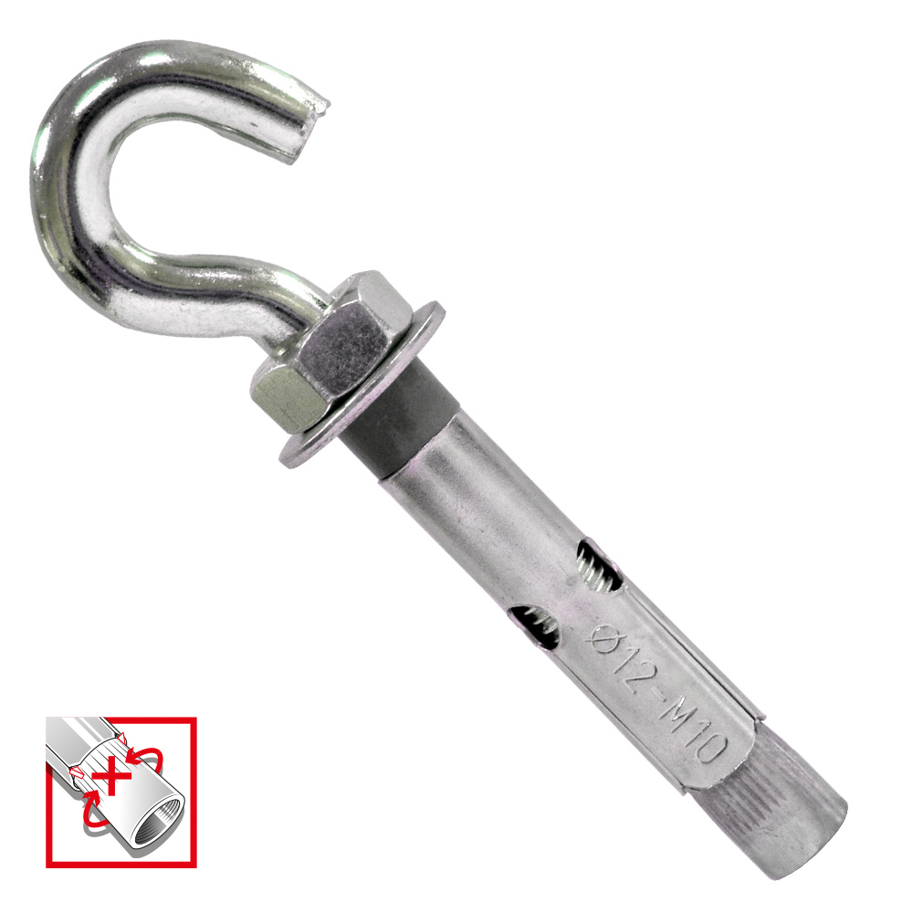 stainless steel aisi 304 sleeve anchor hook