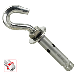 stainless steel aisi 304 forged sleeve anchor hook
