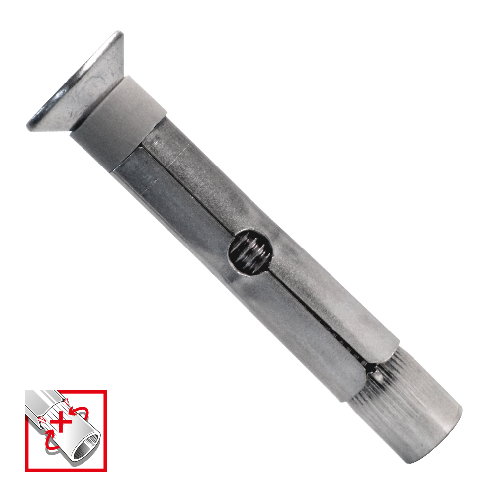 stainless steel aisi 304 sleeve anchor with DIN 7991 screw