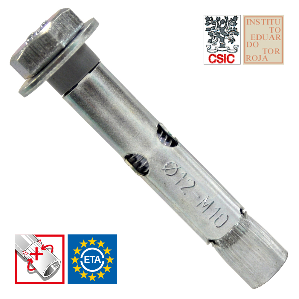 sleeve anchor with hex. head 8.8 grade screw - CE op.12