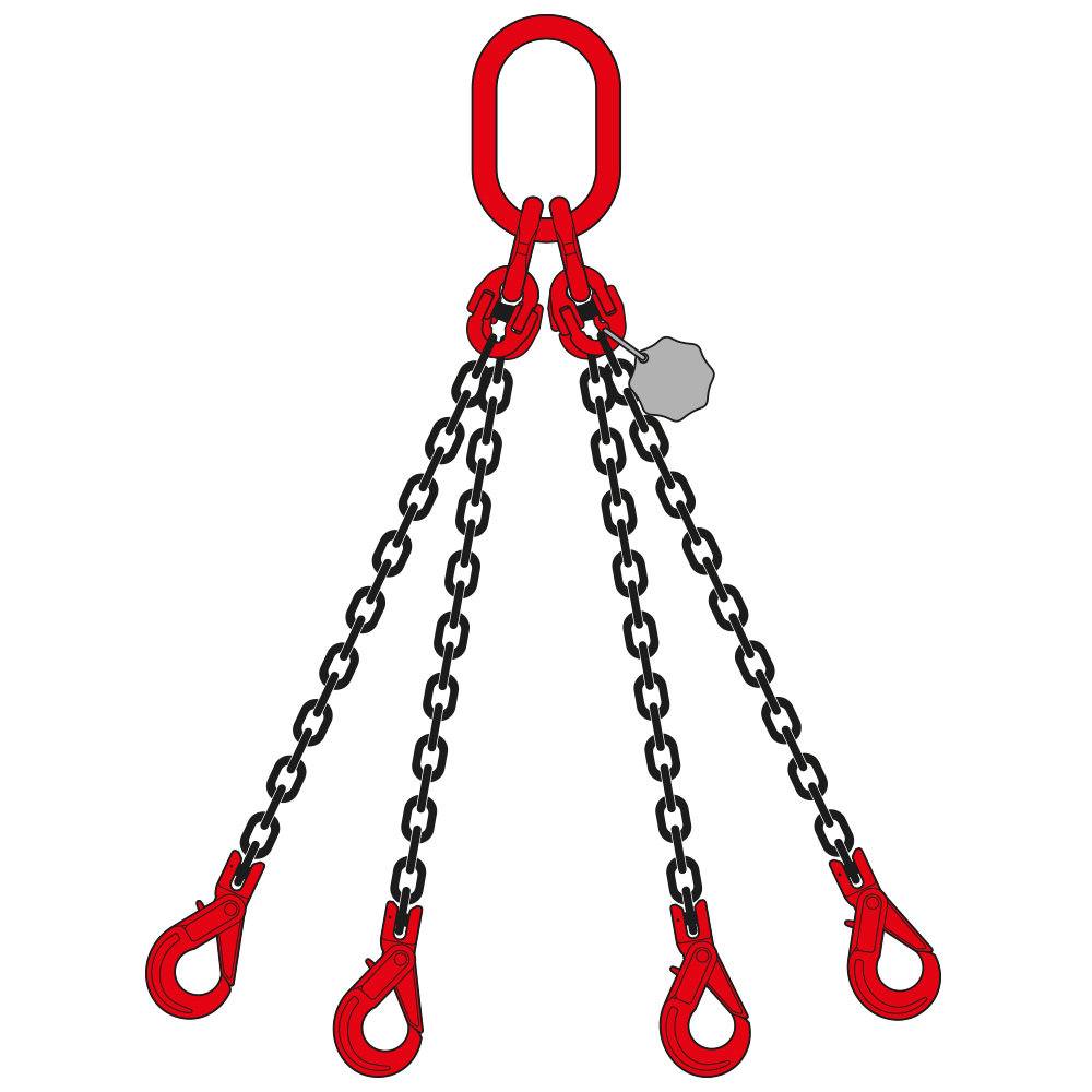 Pulpo de cadena 4 ramales Gr80