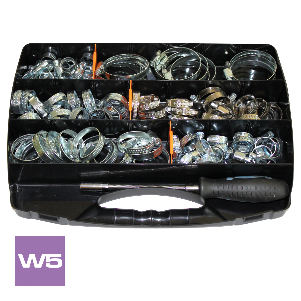 worm hose clamps briefcase - 9mm ss. aisi 316 W5