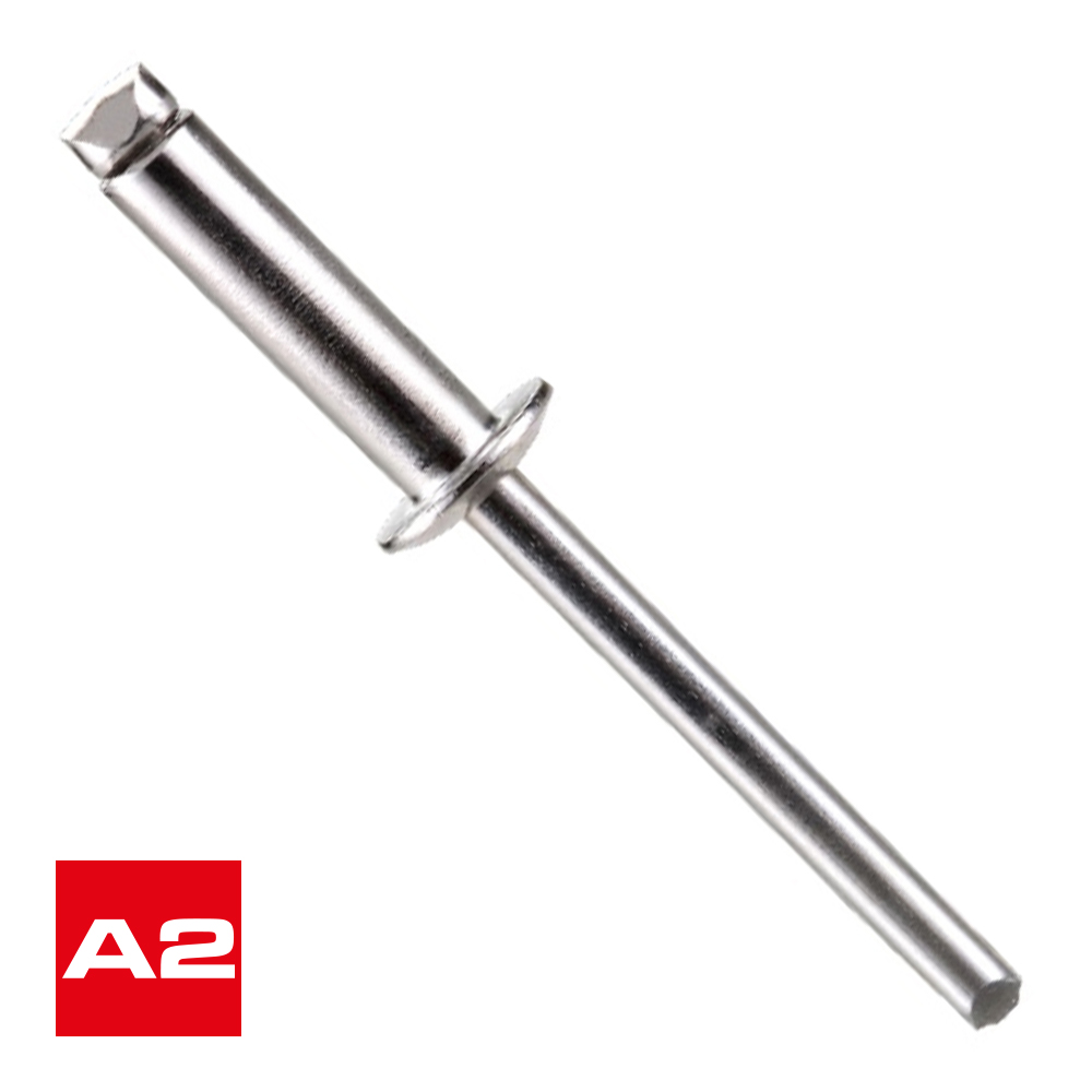 remache tubular DIN 7337-A Inox. A2 / Inox. A2
