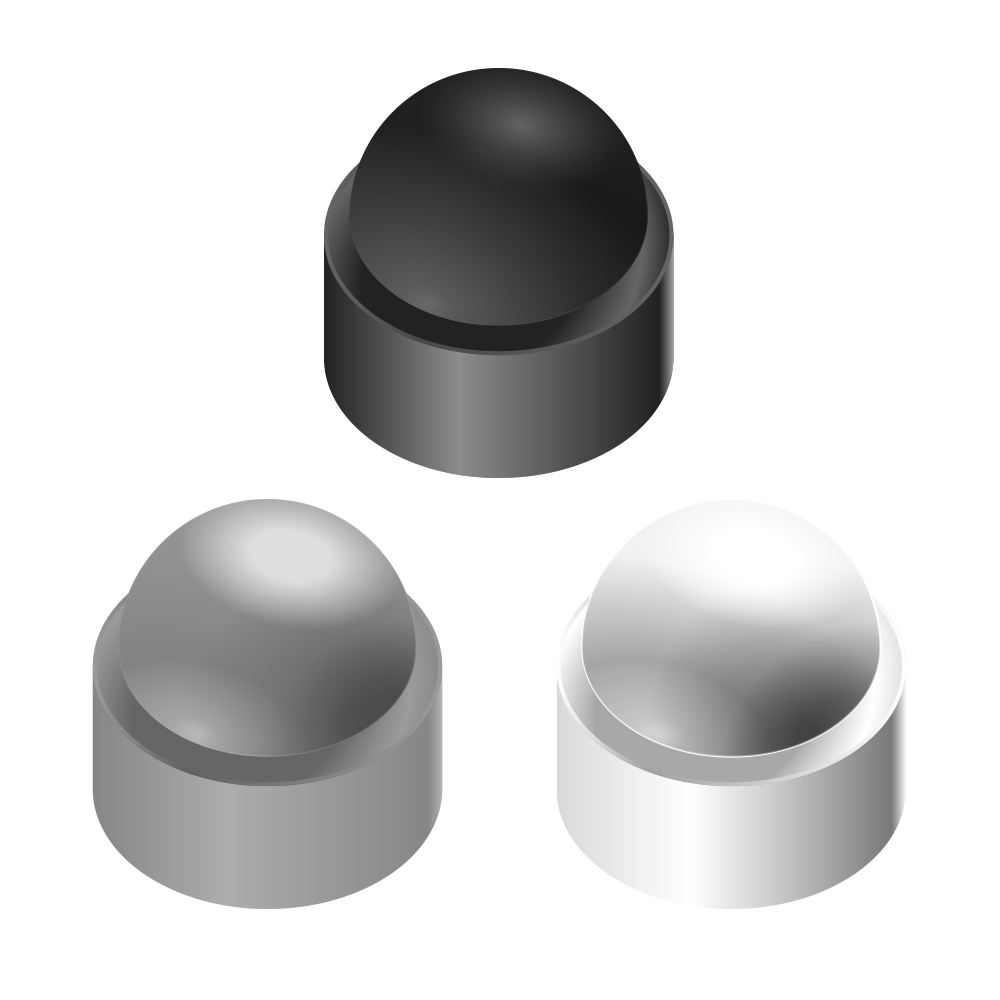 capuchon en plastique pour écrou et vis hexagonal