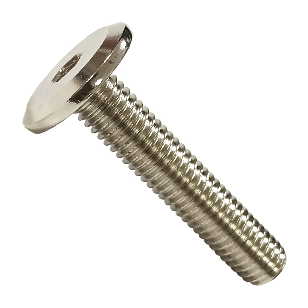 connecteur à vis avec tête plate à empreinte hexagonale